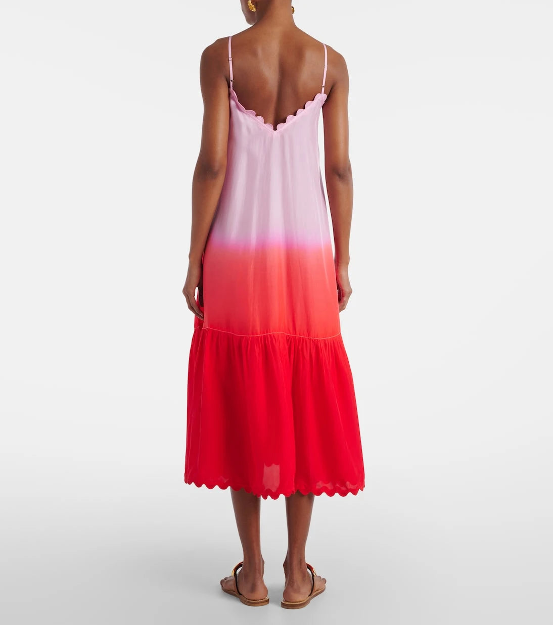 Juliet Dunn - Ombré silk midi dress