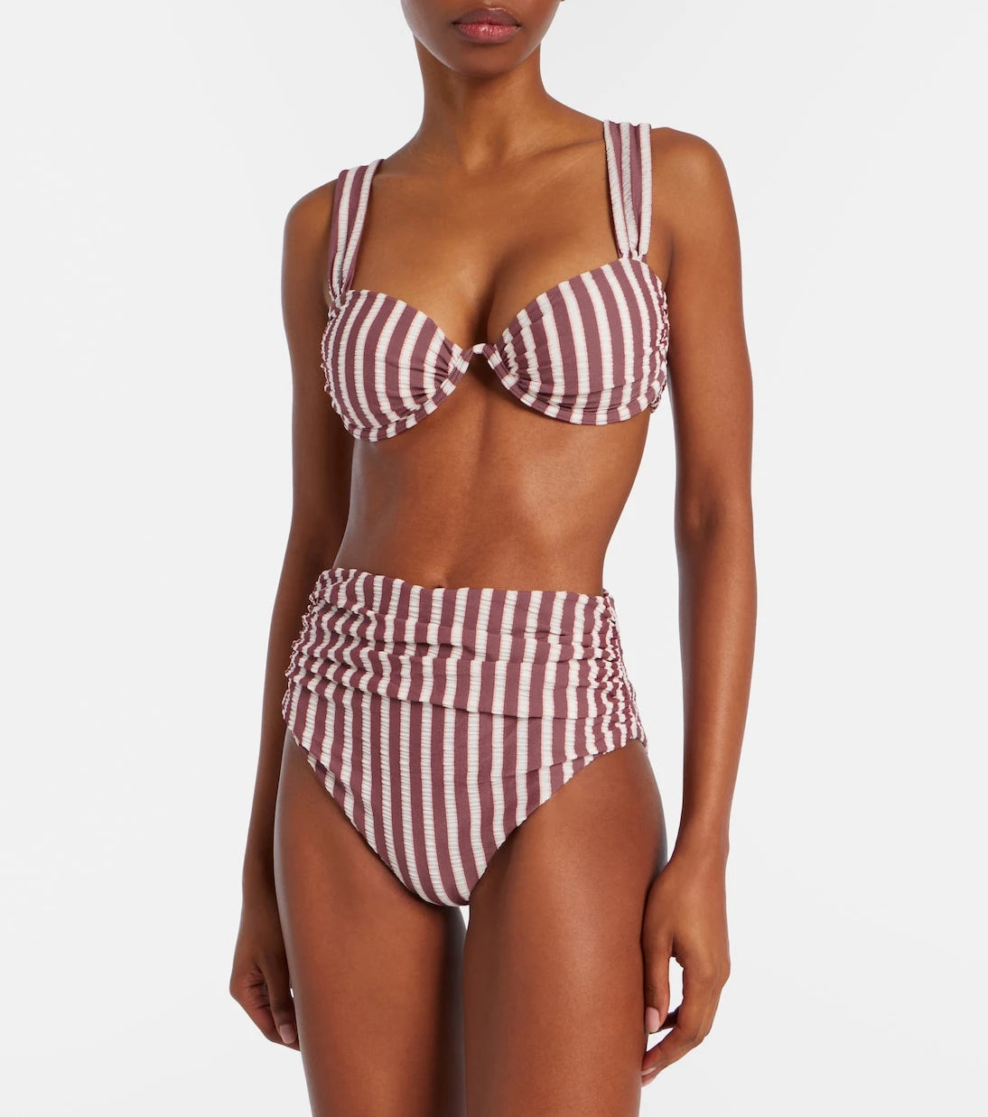 Simkhai - Anniston striped bikini top