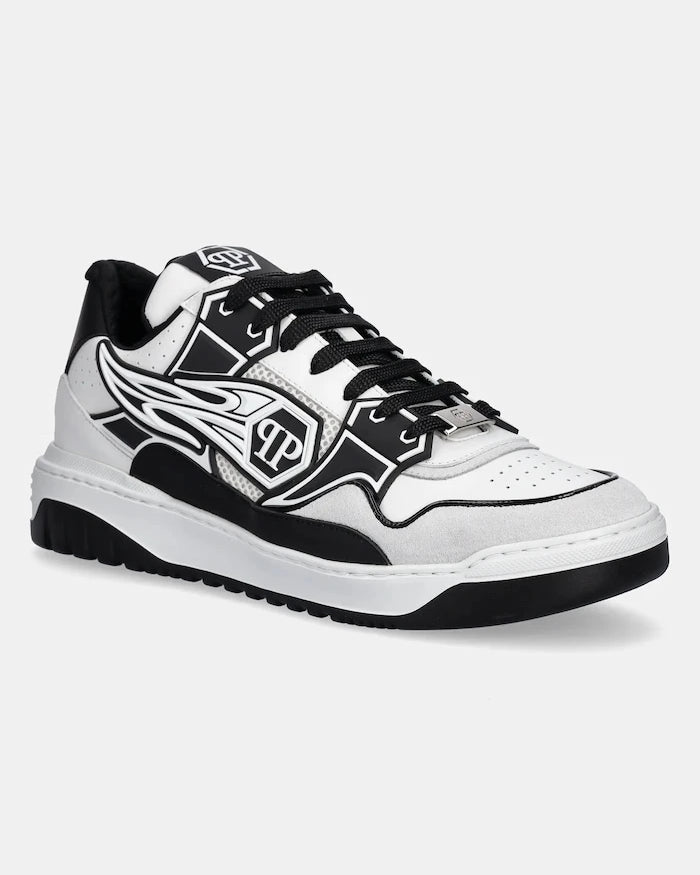 Кожени маратонки Philipp Plein Lo-Top Hexagon