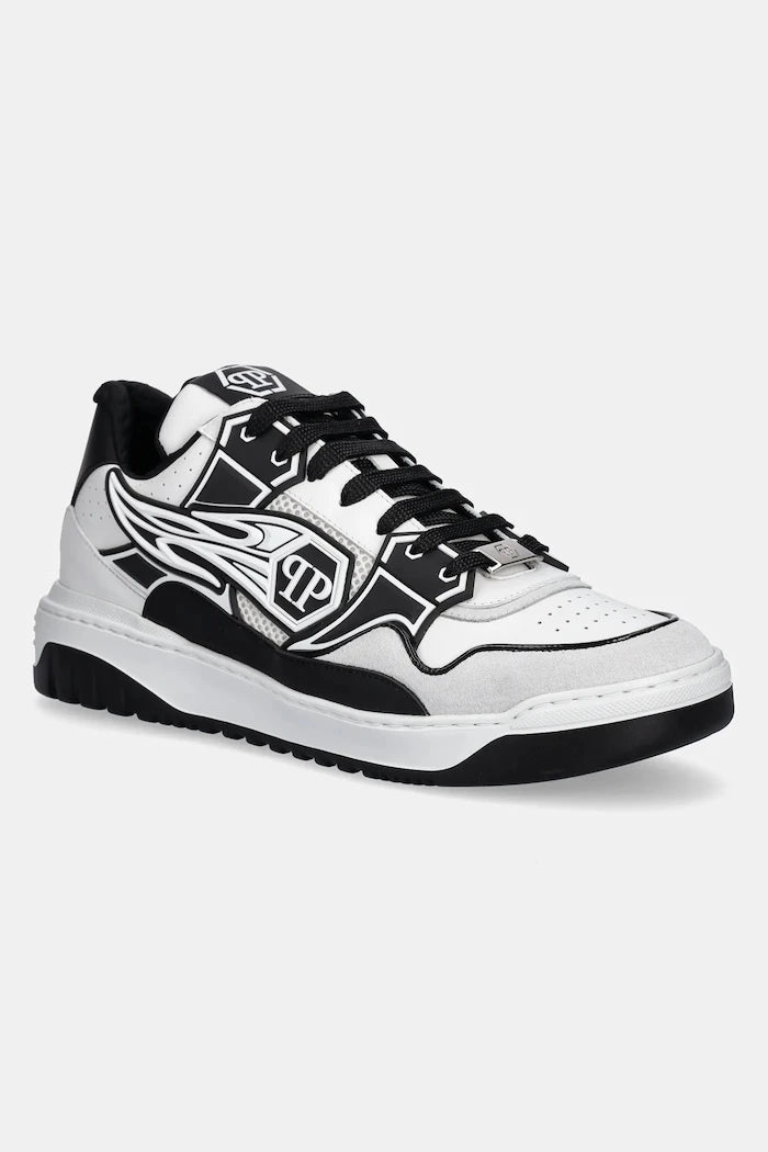 Philipp Plein Lo-Top Hexagon Deri Sneakers