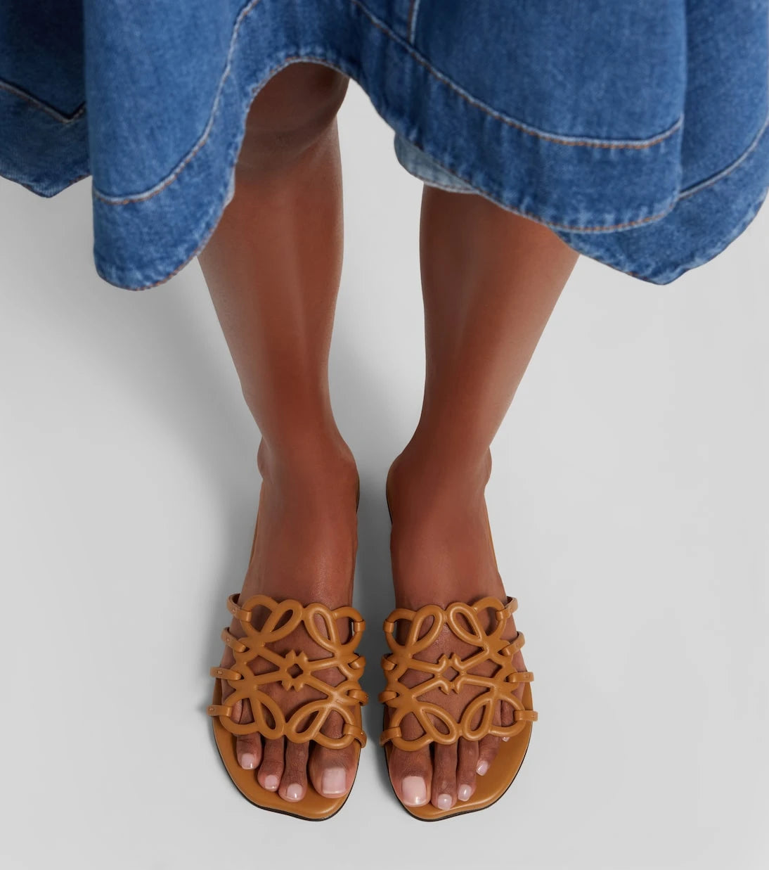 Loewe - Paula's Ibiza Petal Anagram leather slides