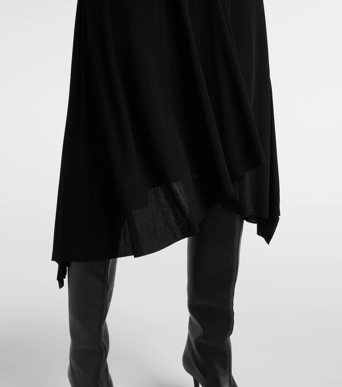 Acne Studios - Draped ruched crêpe jersey midi dress
