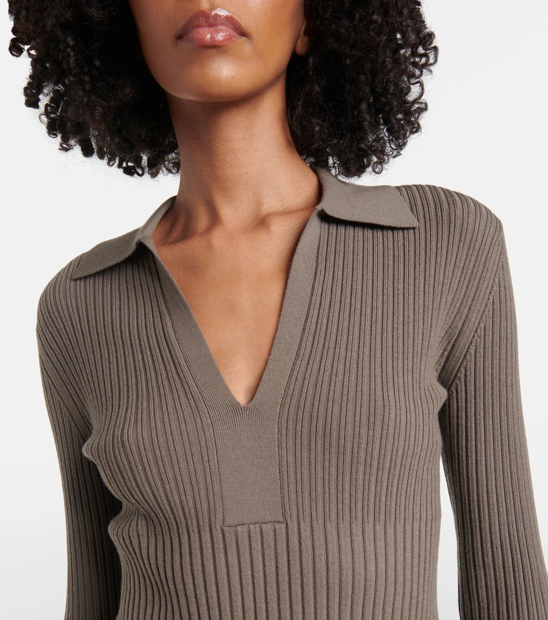 Joseph - Ribbed-knit wool polo shirt