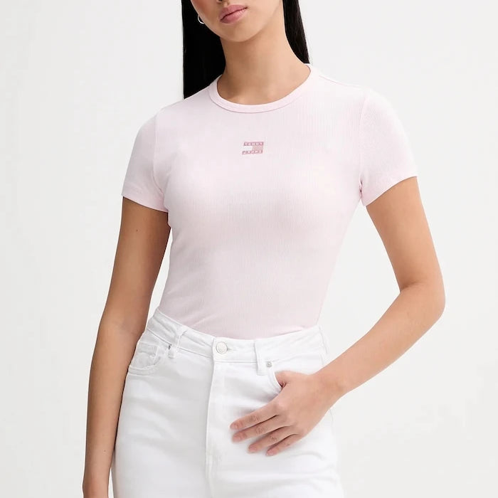 Tommy Jeans тениска дамска от памук с еластан