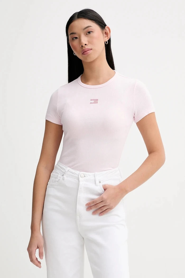 Tommy Jeans тениска дамска от памук с еластан