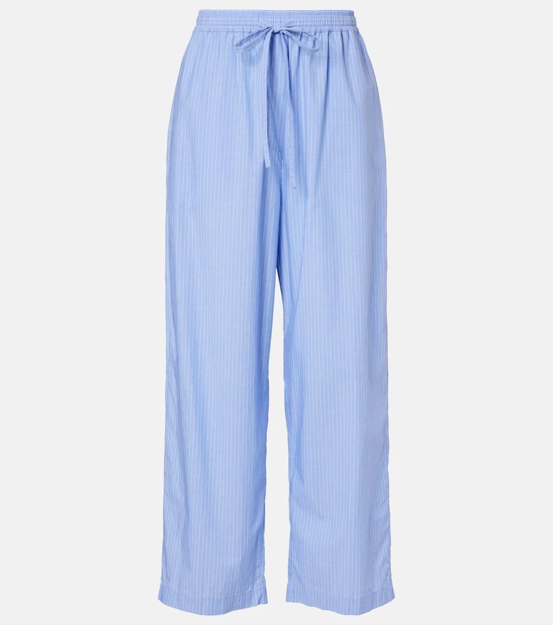 The Row - Orien striped cotton wide-leg pants