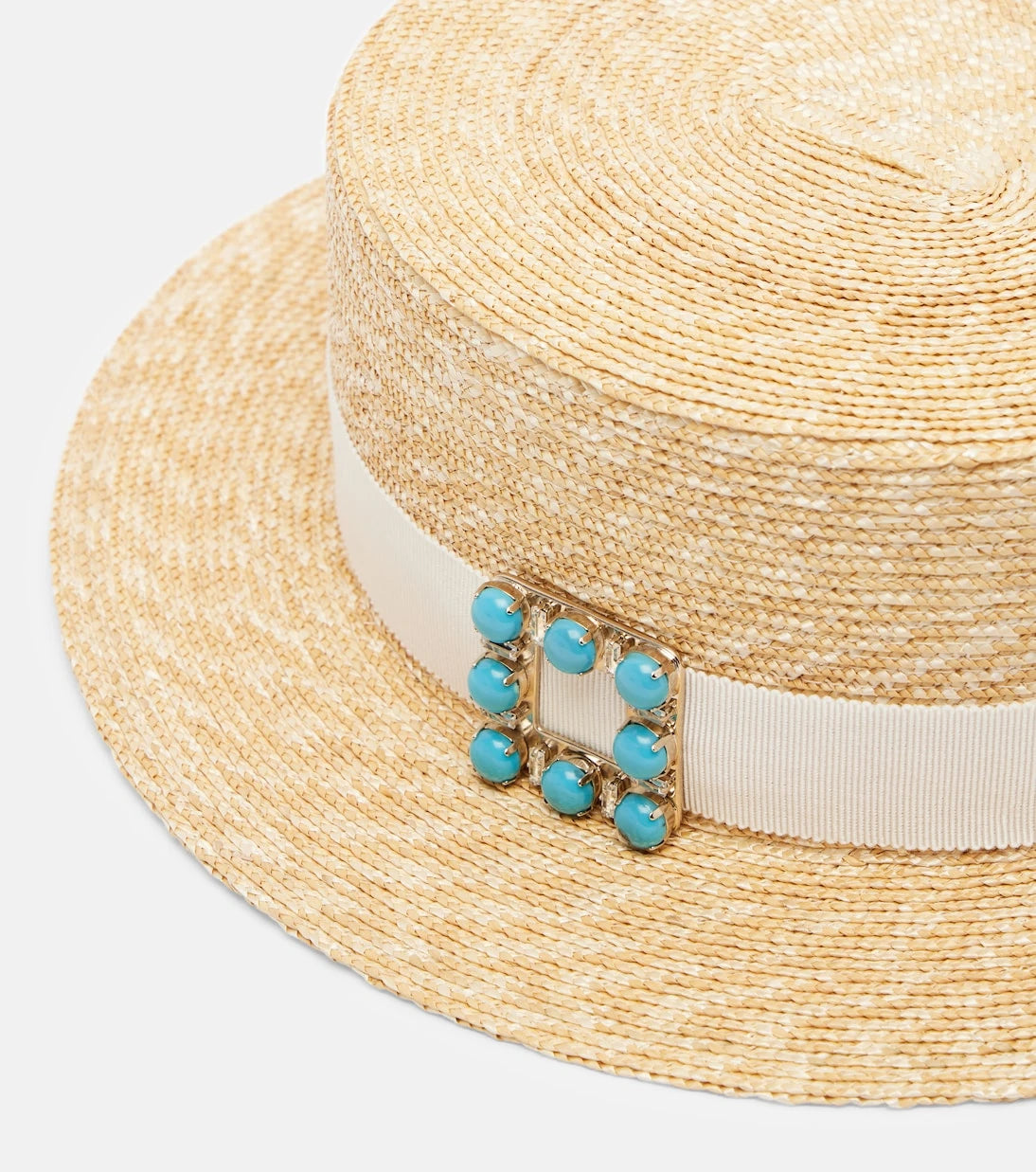 Roger Vivier - Très Vivier straw boater hat