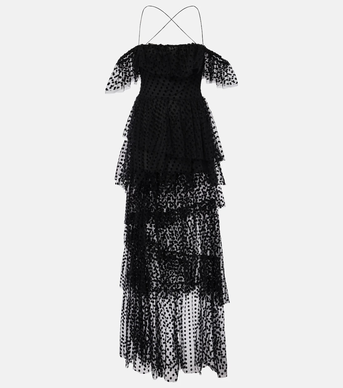 Alexandra Miro - Carmen tiered tulle maxi dress