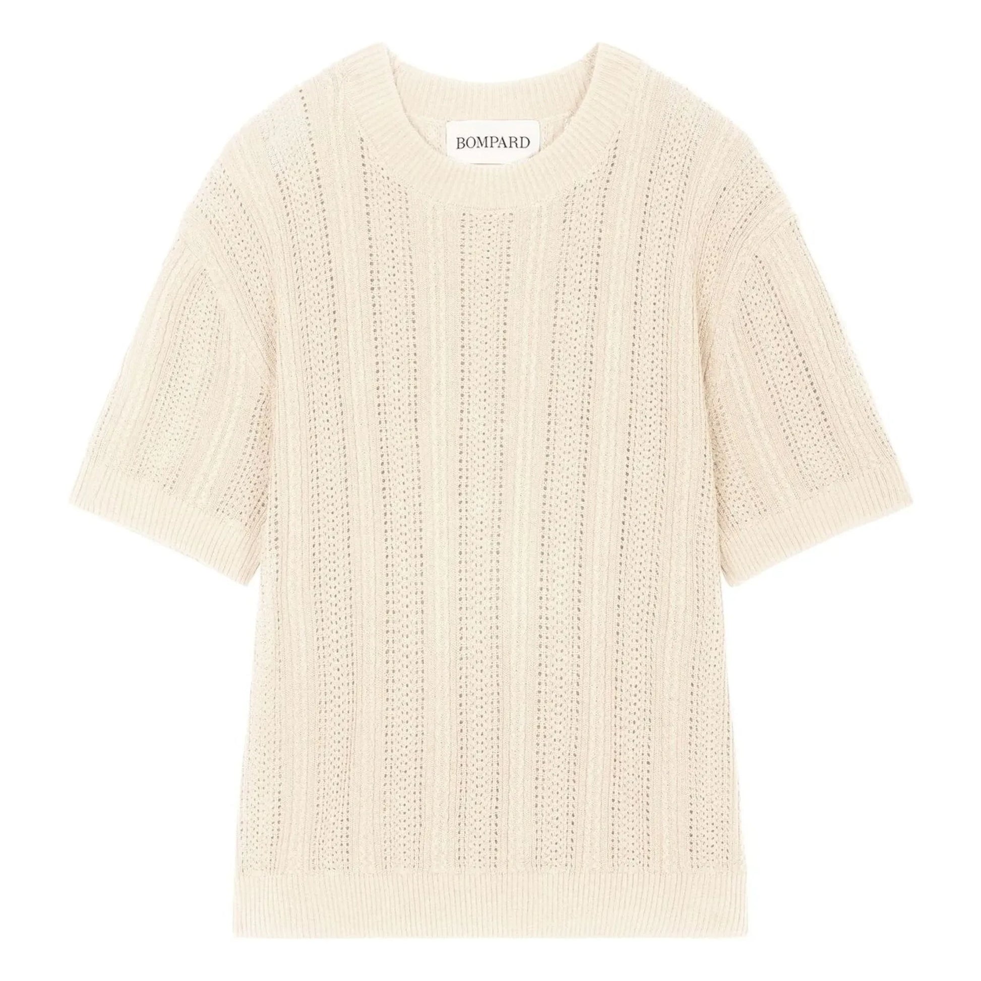 Bompard - Pointelle Cashmere and Silk Sweater | Natural