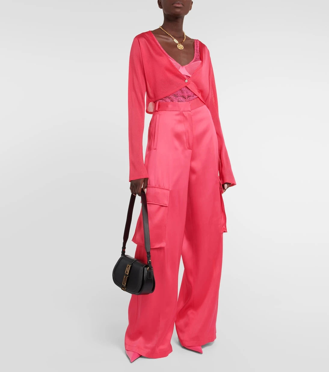 Versace - Satin cargo pants