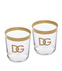 Dolce & Gabbana Casa DG Millennials Logo Tumblers (Set of 2)