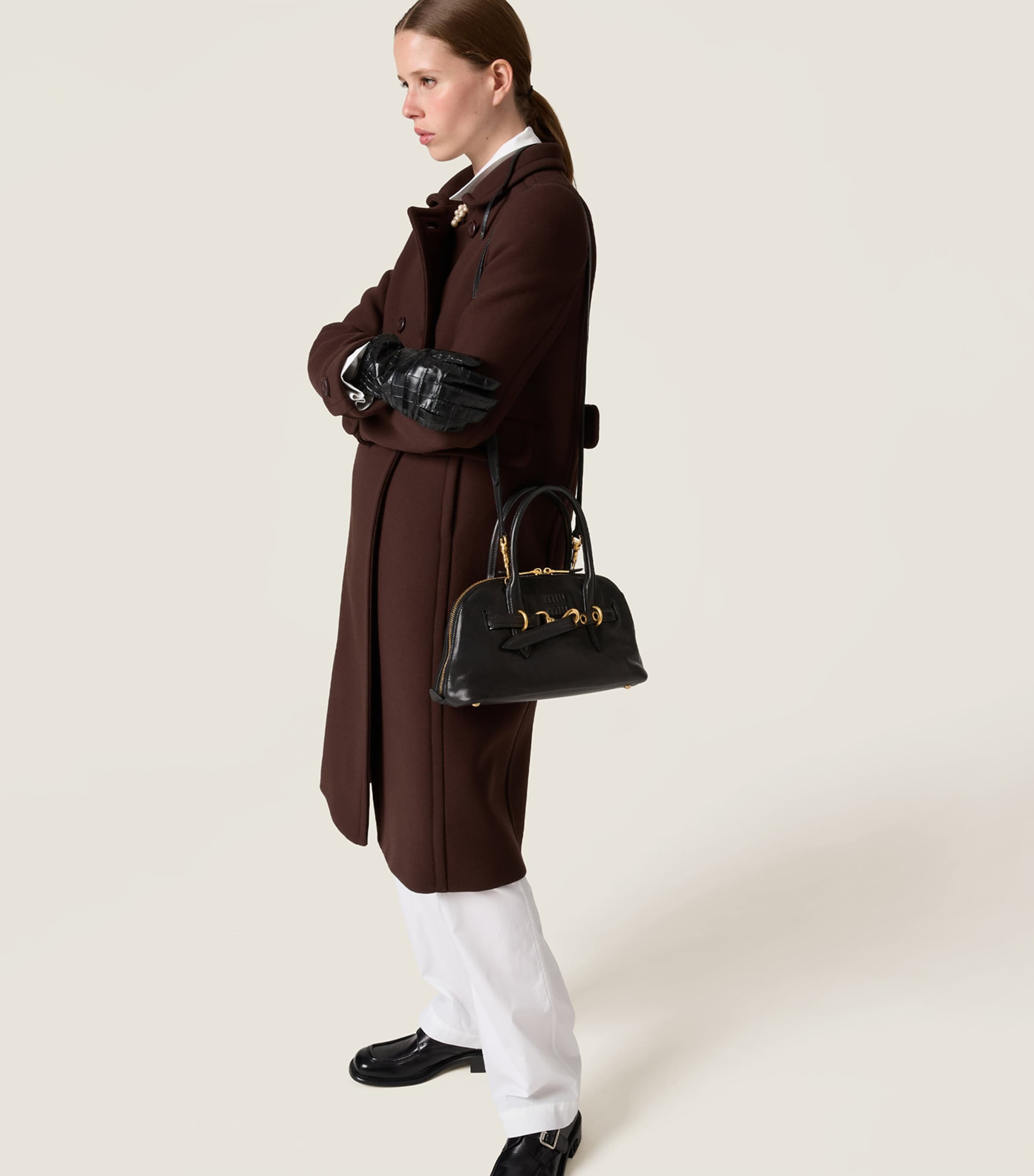 Black Aventure Top-Handle Bag