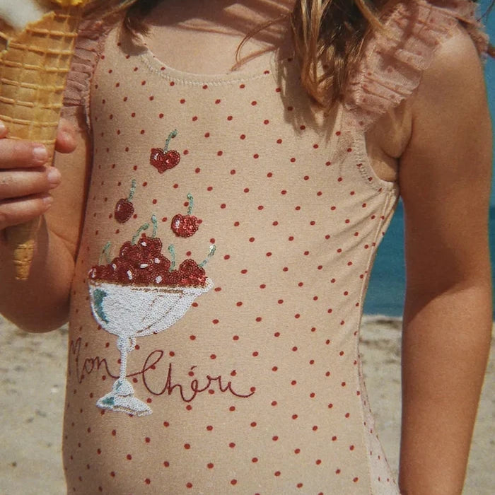 Konges Sløjd Çocuklar İçin Tam Mayo AMANDINE SWIMSUIT