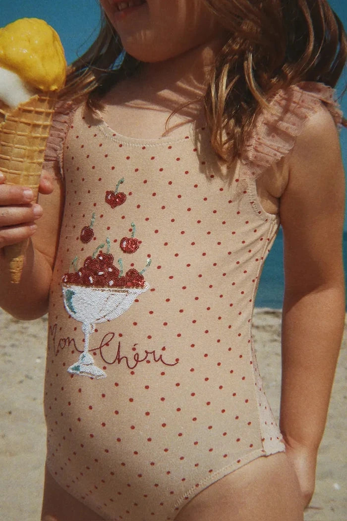 Konges Sløjd Çocuklar İçin Tam Mayo AMANDINE SWIMSUIT