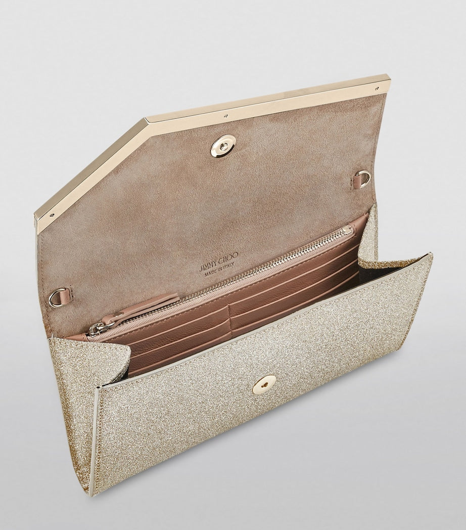 Silver Glitter Emmie Clutch Bag