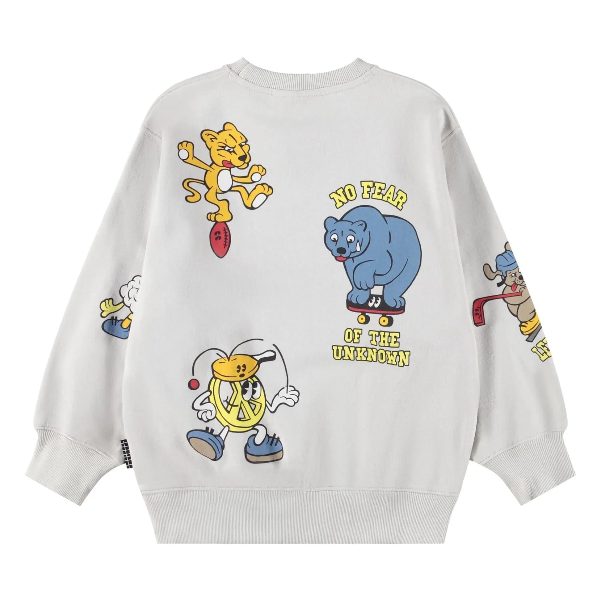 Molo - Monti Try New Things Organic Cotton Sweater | White
