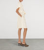 Burberry White Belted Trench Midi Dress