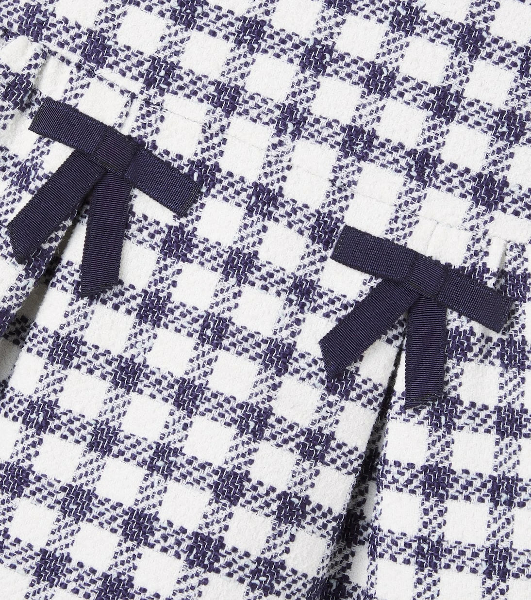 Self-Portrait Kids - Checked bouclé dress