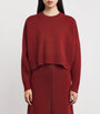 Red Cashmere Cropped Sweater