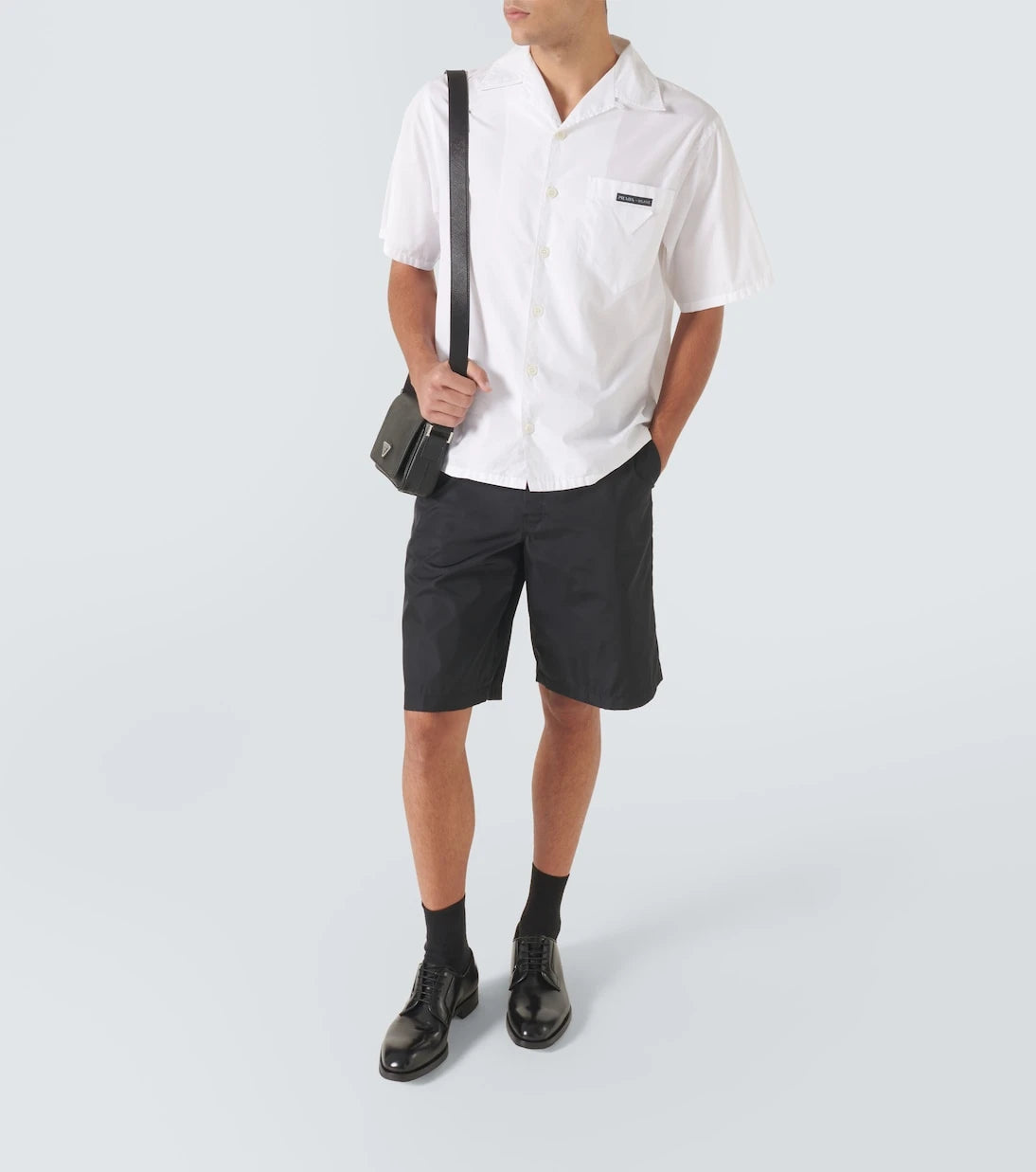 Prada - Cotton poplin bowling shirt