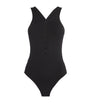 Black V-Neck Icone Swimsuit