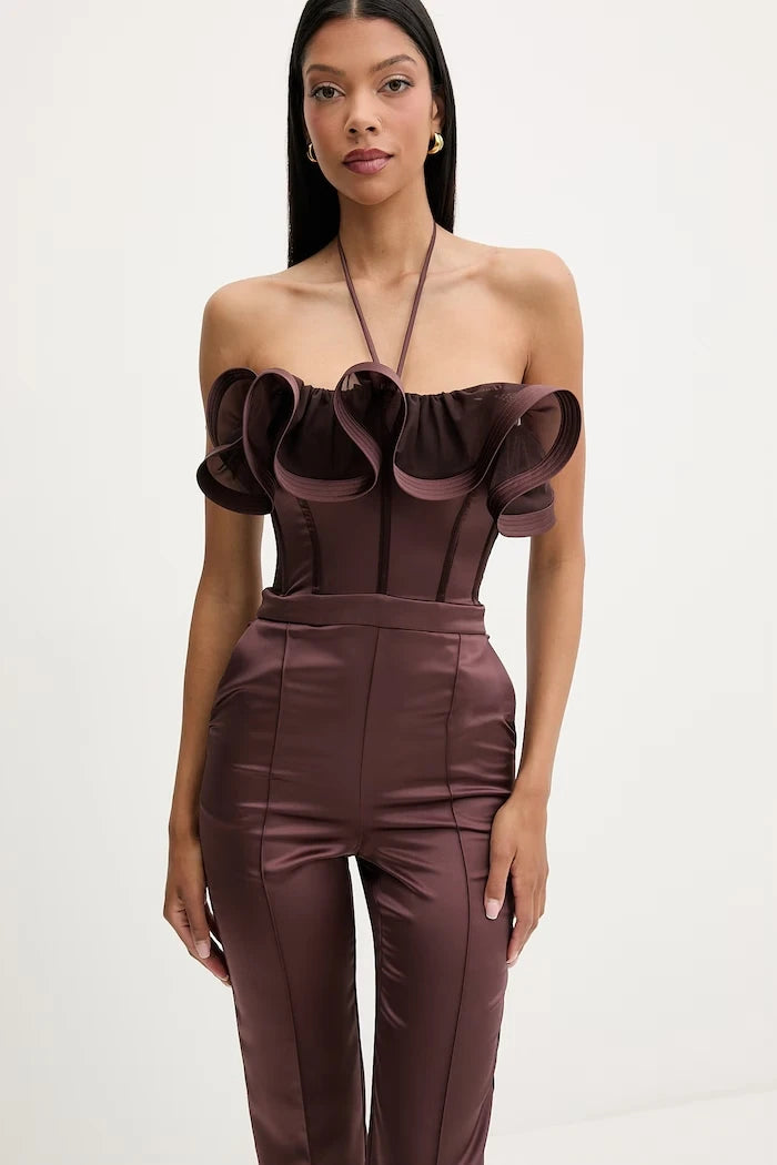 Elisabetta Franchi Fırfırlı Kadın Tulum