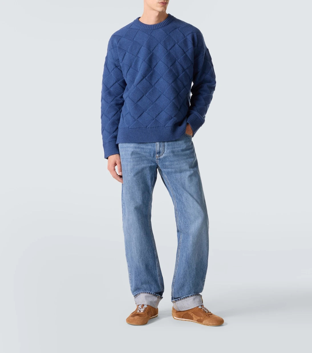 Bottega Veneta - Orbit Flash suede-trimmed sneakers