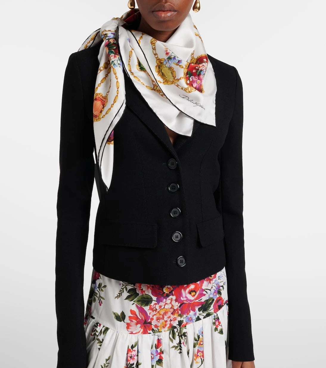 Dolce&Gabbana - DG silk scarf
