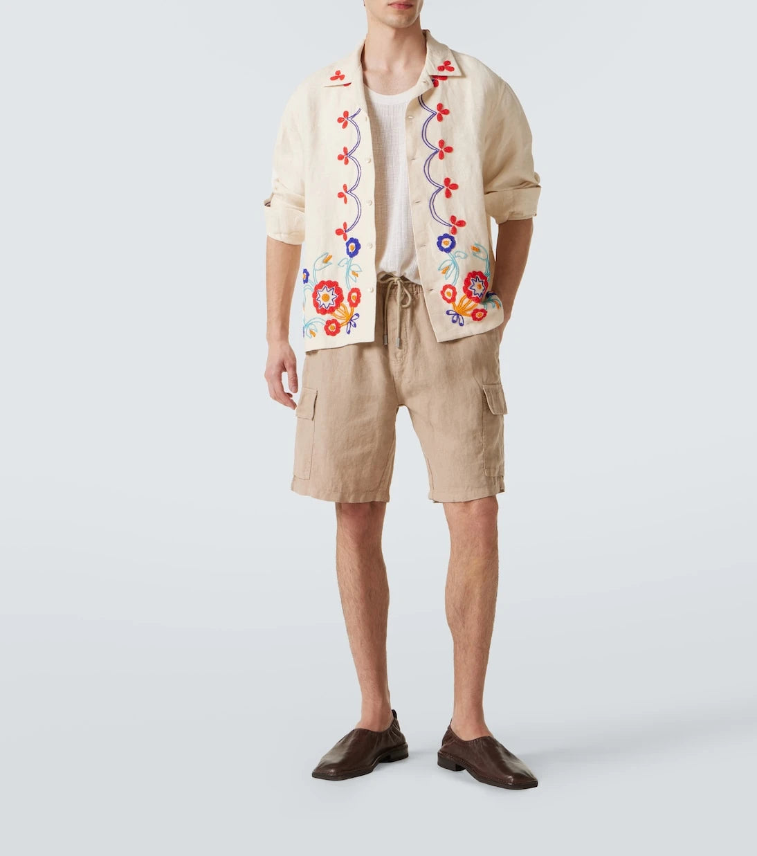 Vilebrequin - Baie cargo linen shorts