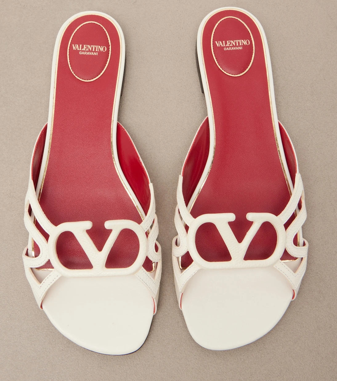 Valentino Garavani - Wonderweb VLogo leather slides