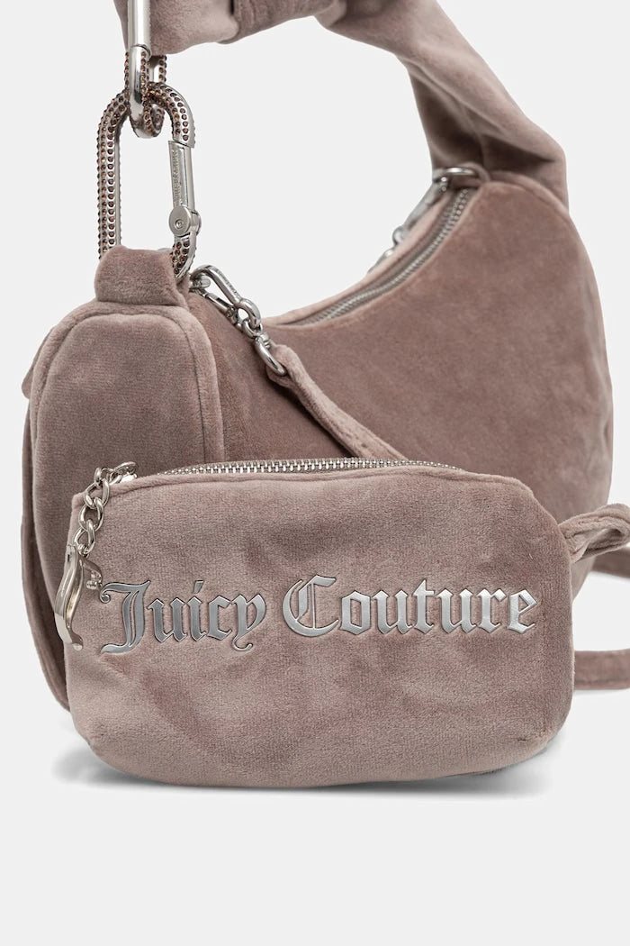 Juicy Couture kadife kadın hobo çanta Blossom