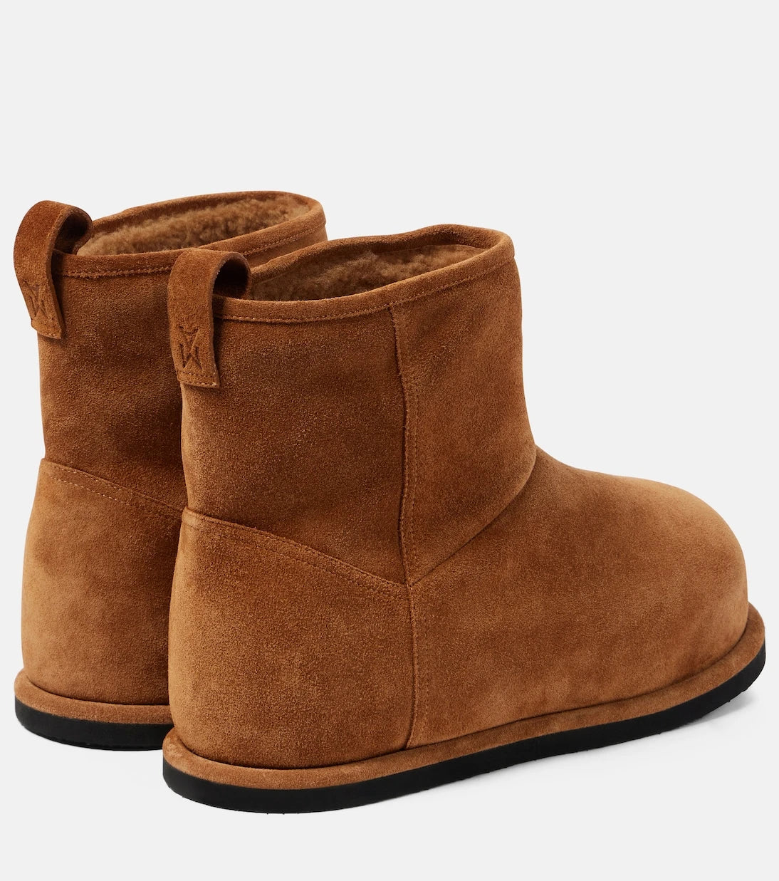 Amina Muaddi - Heidi shearling-lined suede ankle boots