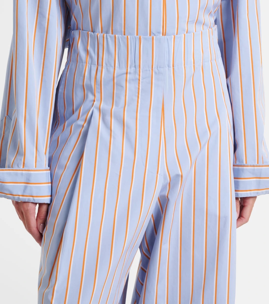 Dries Van Noten - Striped cotton wide-leg pants