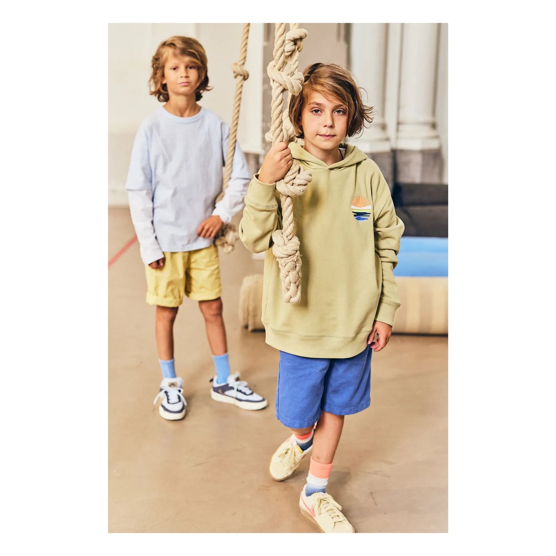 AO76 - Arthur Sunbay sweatshirt Recycled cotton | Khaki