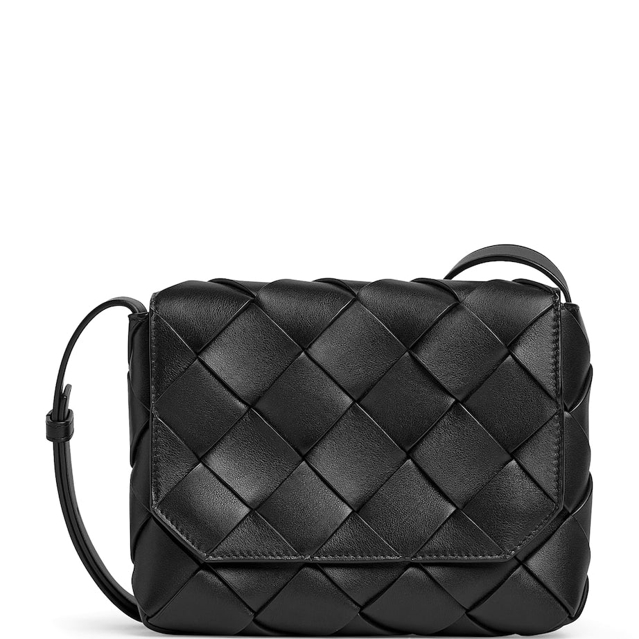 Bottega Veneta Suede Intreccio Diago Cross-Body Bag
