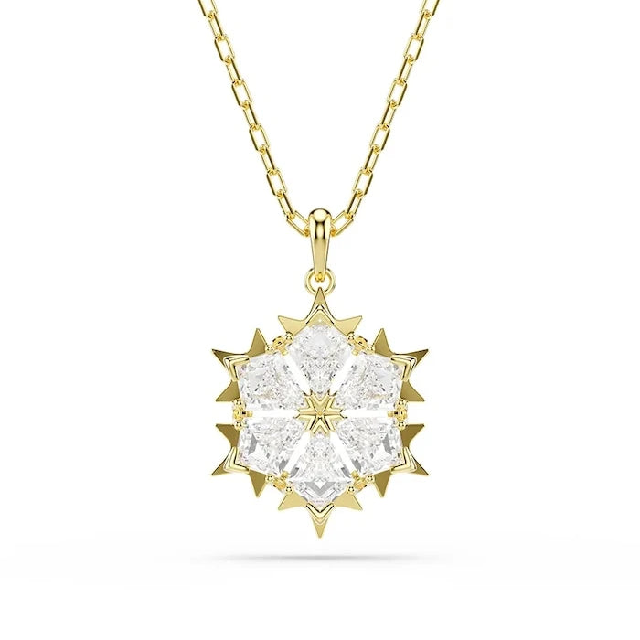 Swarovski kadın altın kaplama zirkonlu kolye ucu MAGIC