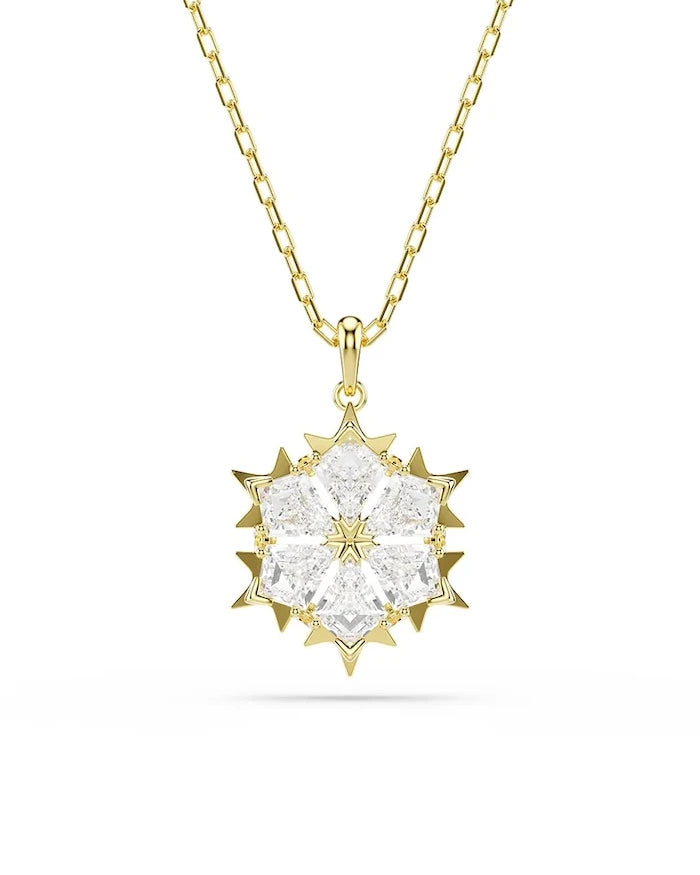 Swarovski kadın altın kaplama zirkonlu kolye ucu MAGIC