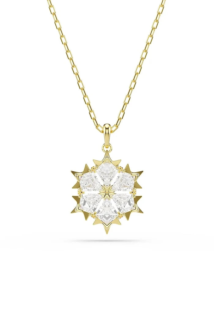 Swarovski kadın altın kaplama zirkonlu kolye ucu MAGIC