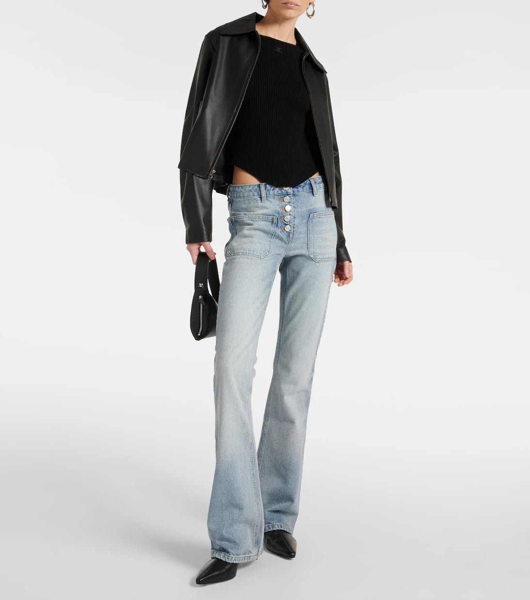 Courrèges - Low-rise bootcut jeans