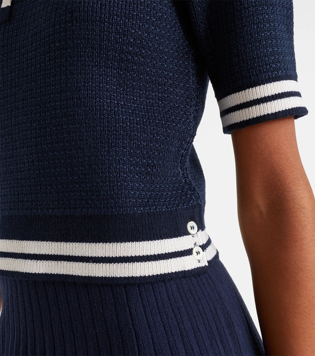 Thom Browne - Silk-blend polo shirt