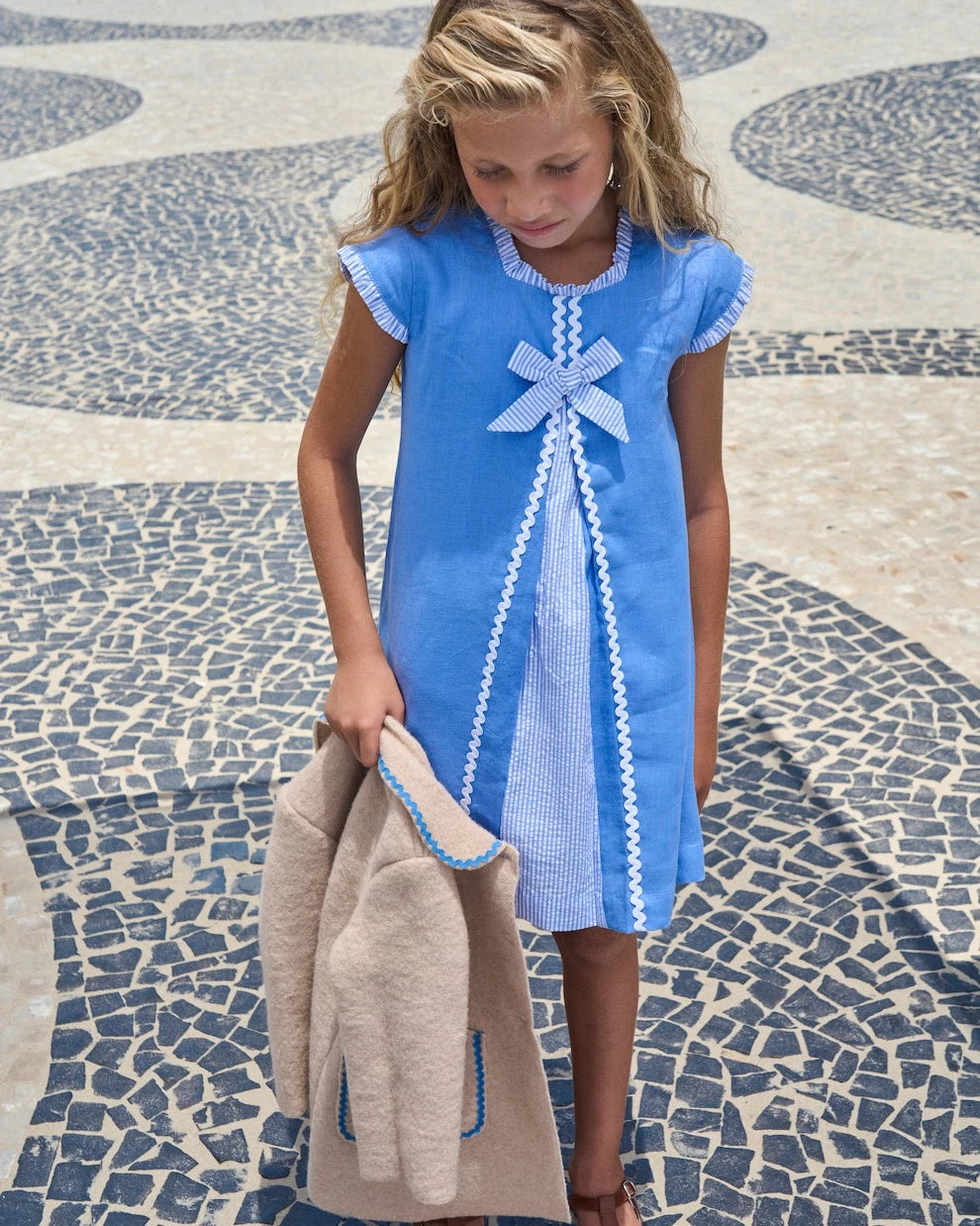 La Coqueta - Beatriz striped linen dress