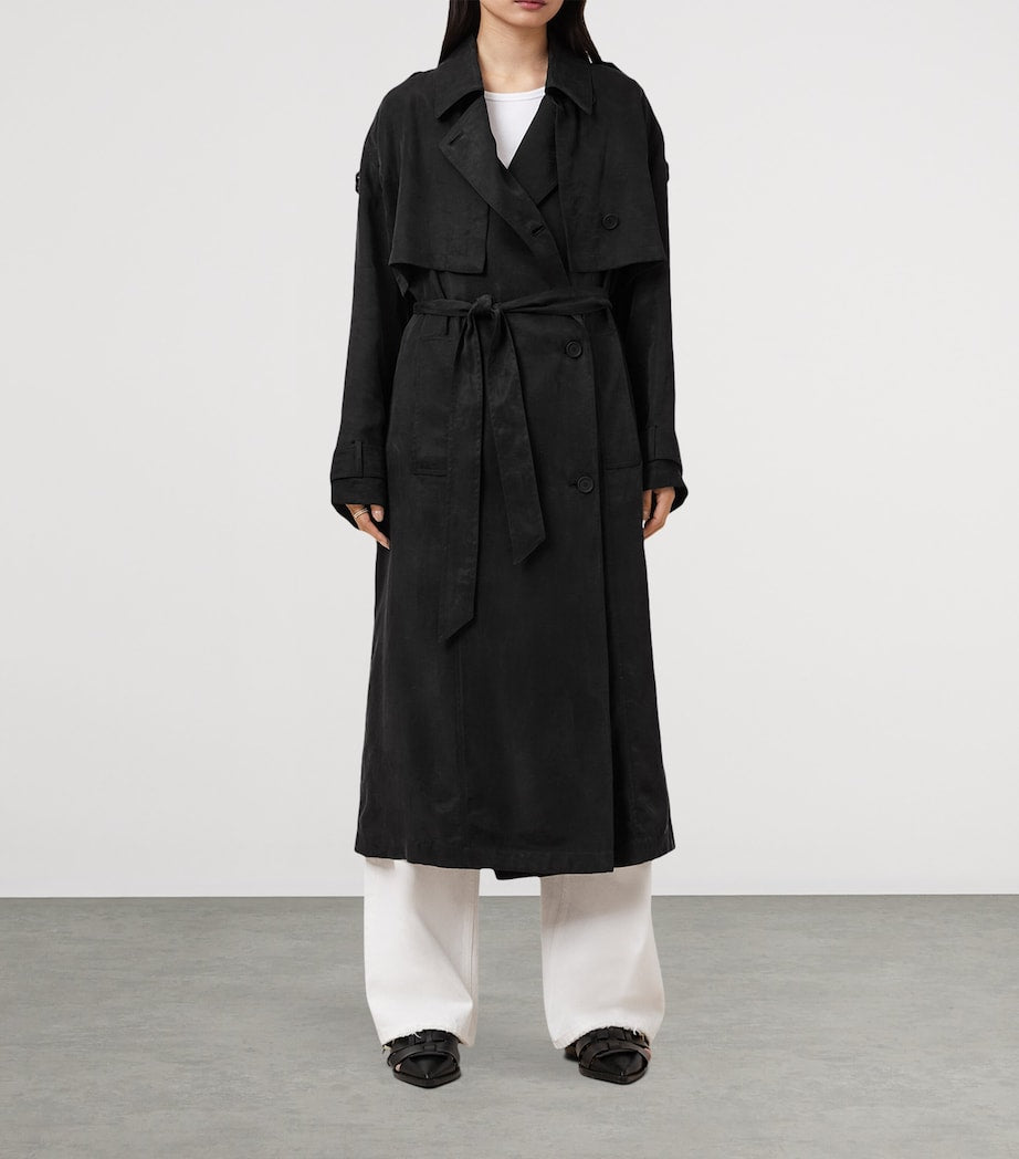 Black Linnie Trench Coat