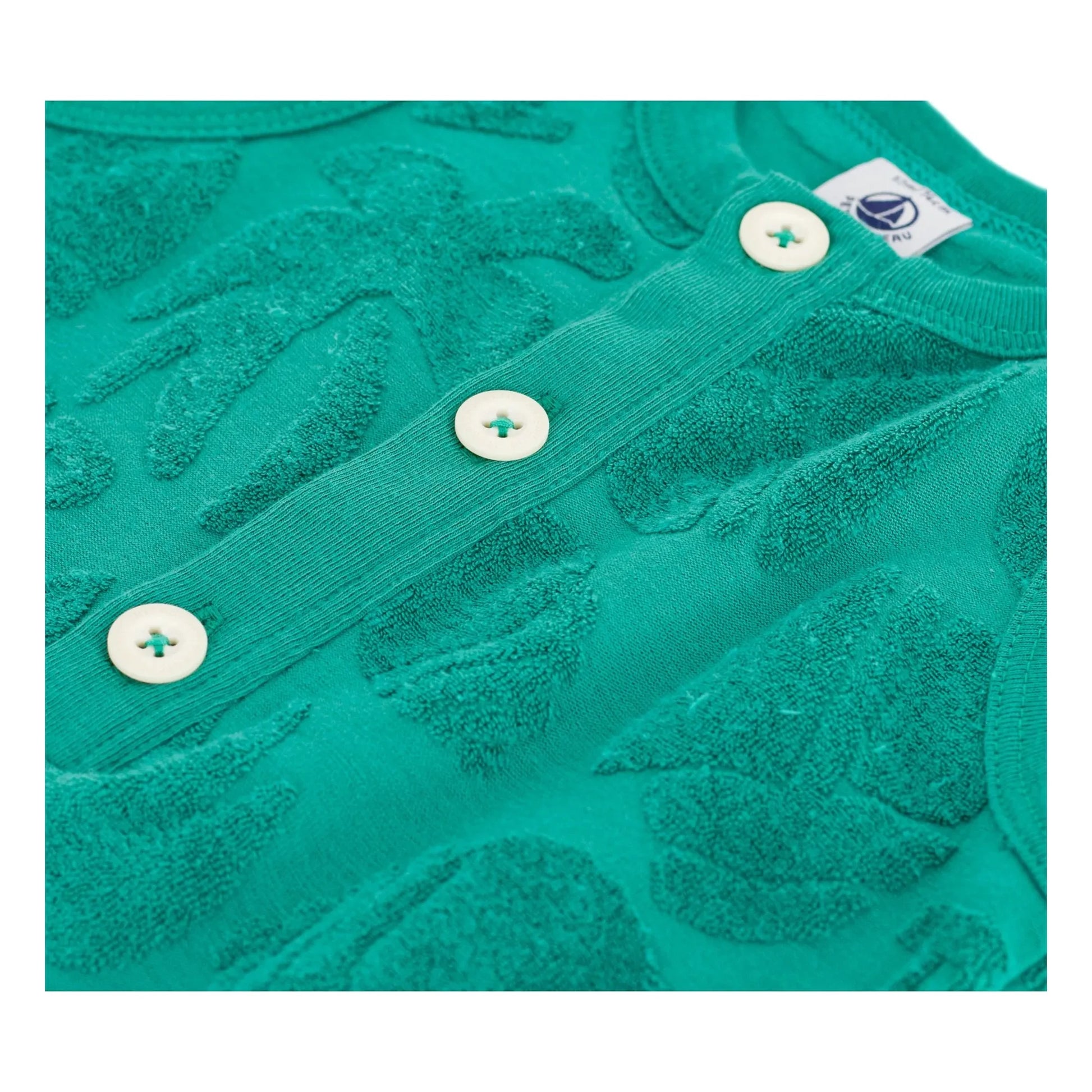 Petit Bateau - Organic cotton palm terry overalls | Green