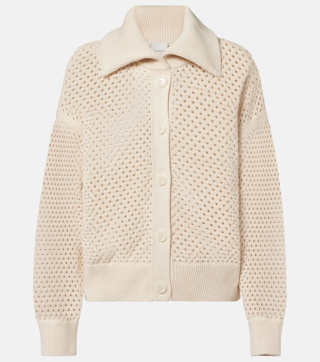 Varley - Myrtle pointelle cotton cardigan