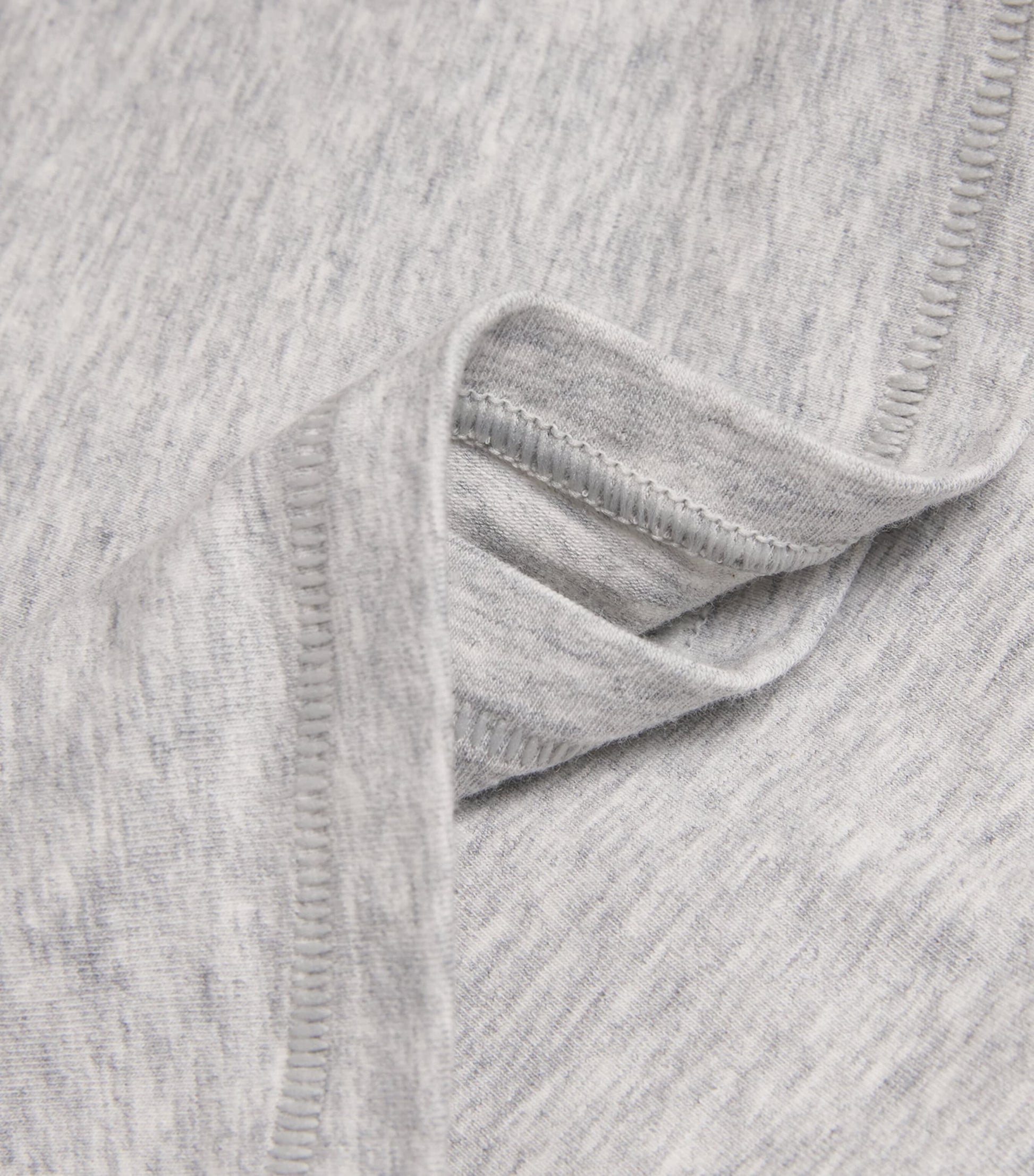 Skims Grey Cotton Jersey Long-Sleeve T-Shirt