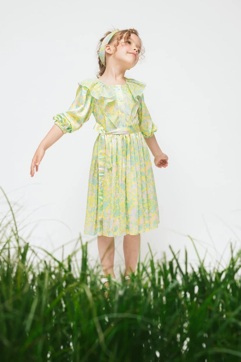 Paade Mode - Ruched balloon-sleeve shirt dress