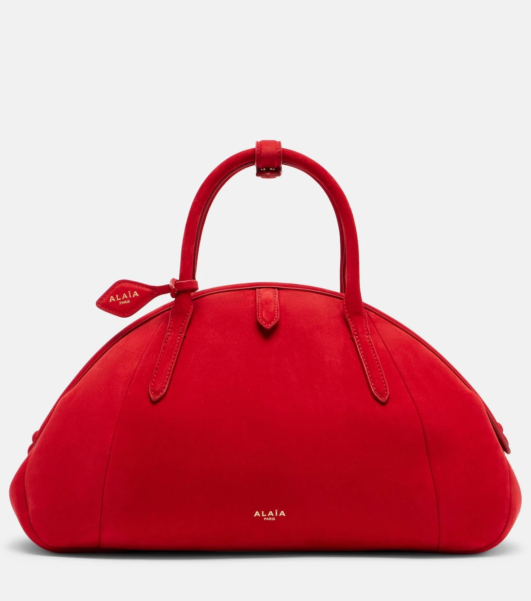 Alaïa - Purse Small suede top-handle bag
