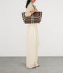 Burberry Brown Medium Check Tote Bag