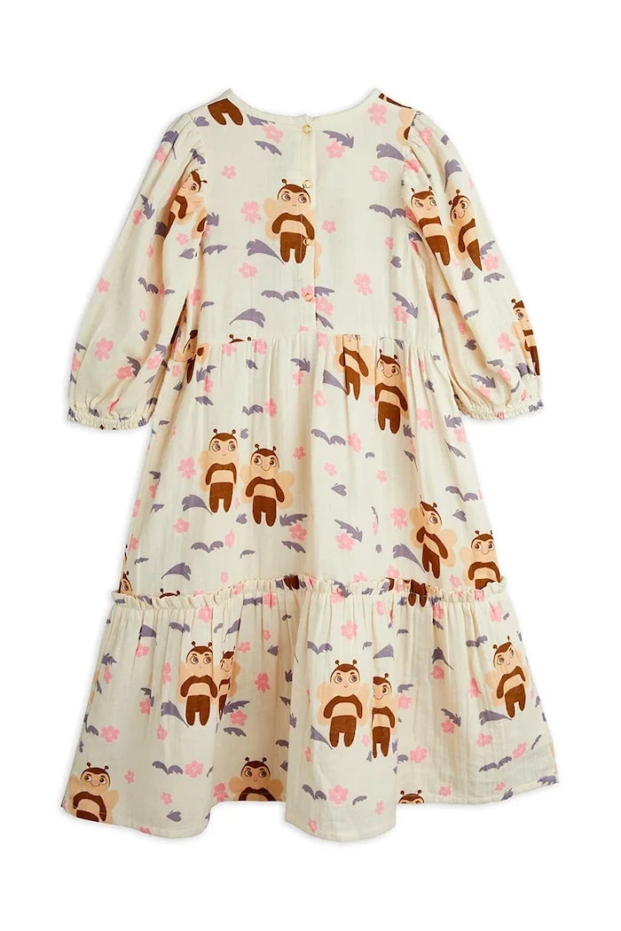 Mini Rodini Muslin bee Çocuk Pamuklu Elbise