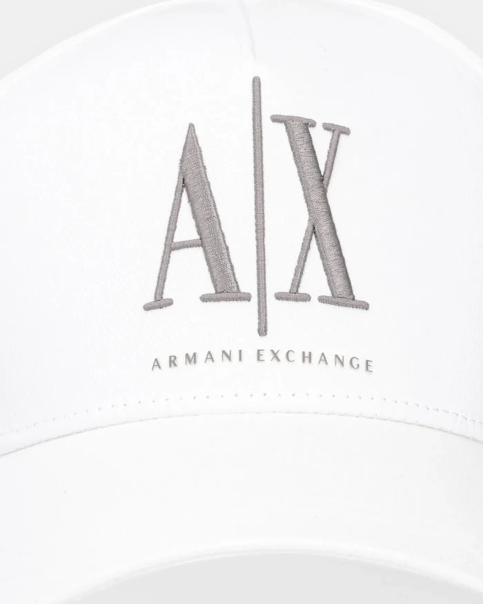Памучна шапка с козирка Armani Exchange